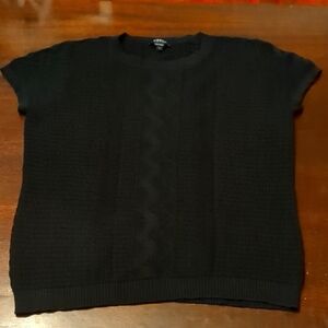 Worth New York Black Knit Top
